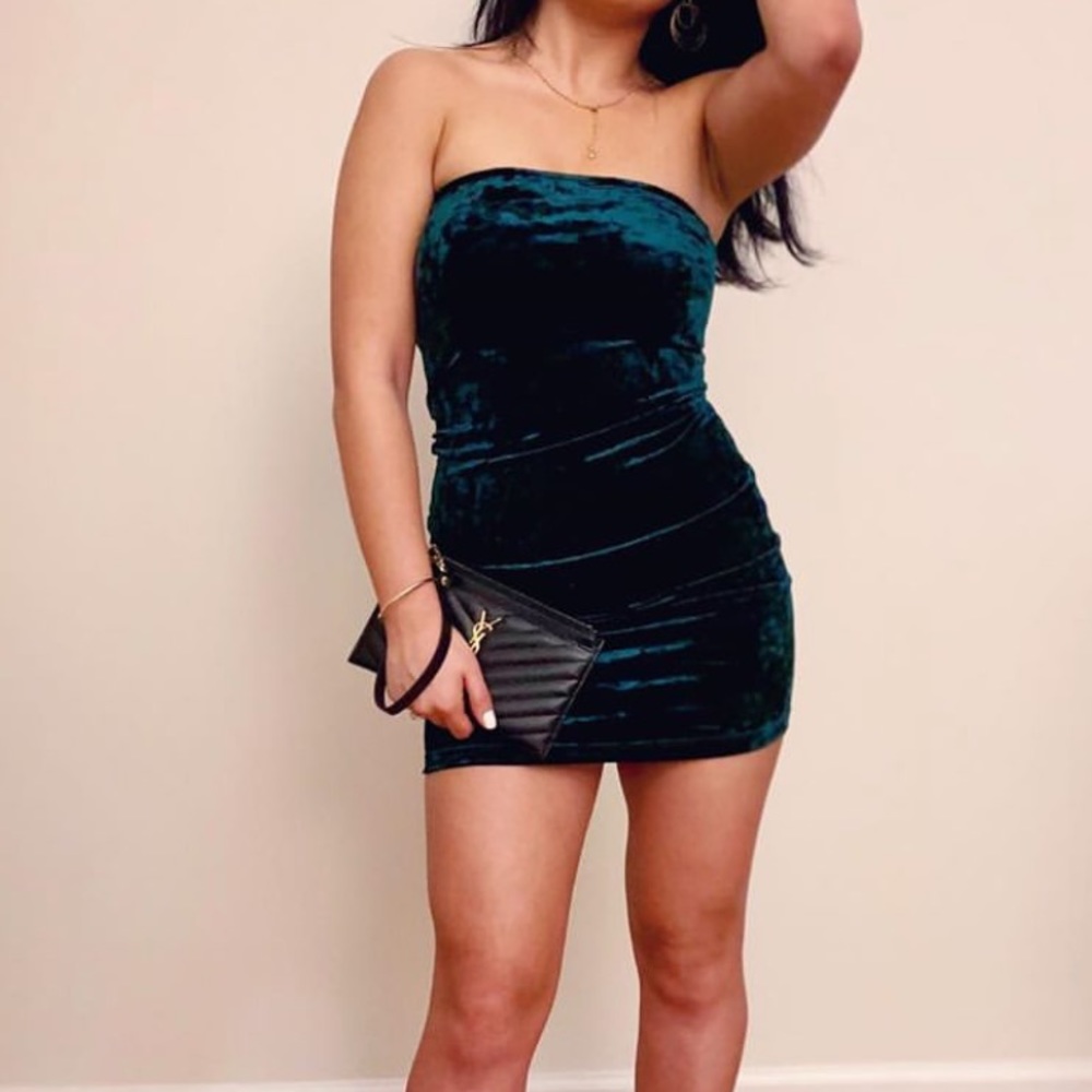 GARAGE strapless dress